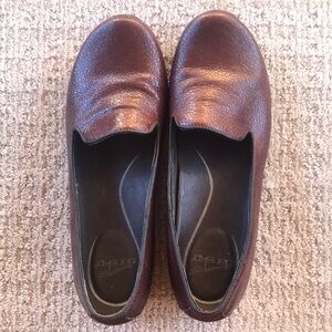 Dansko Brown Leather Mules Comfortable Slip-On Clogs